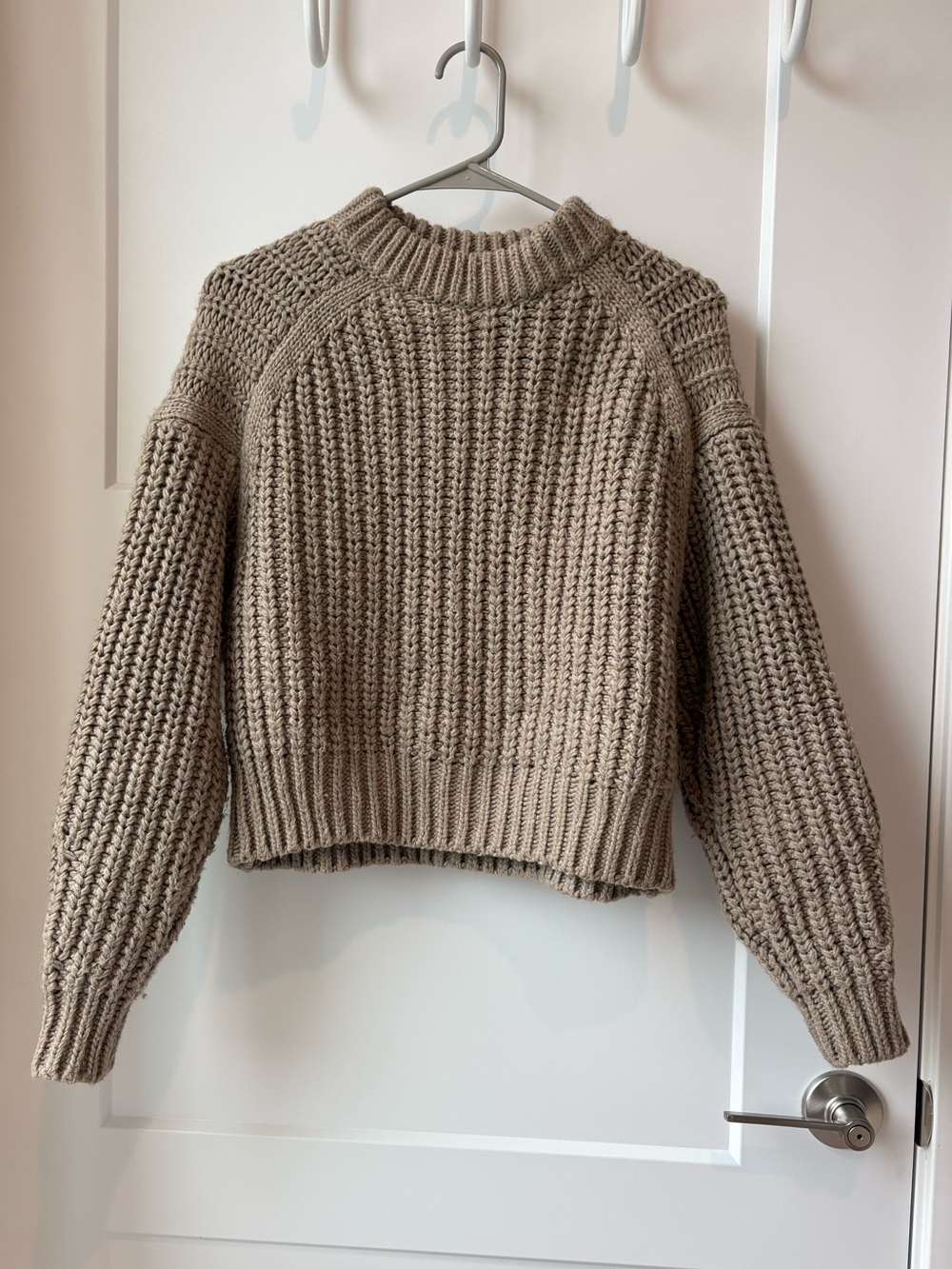 H&M Cozy Chunky Knit Sweater - Taupe